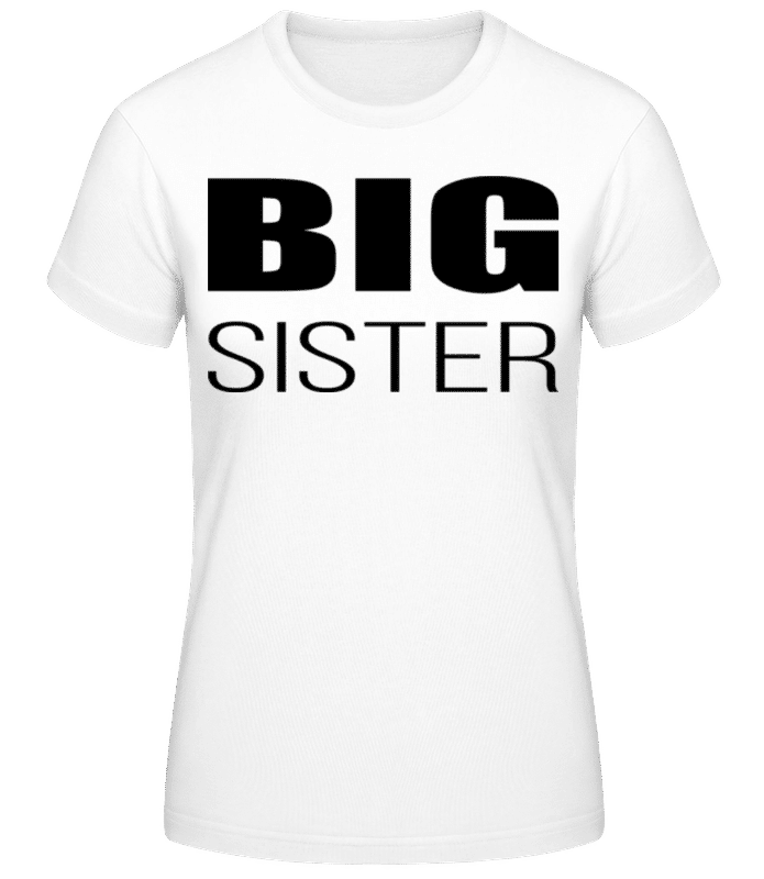 Vorschau: Big Sister - Frauen Basic T-Shirt - Weiß - Vorne