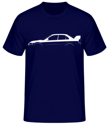 'Mitsubishi Lanc. Evo. VI TM' SIlhouette - T-shirt standard Homme - Bleu marine - Devant