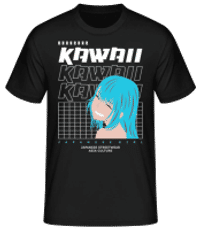 Kawaii - Männer Basic T-Shirt - Schwarz - Vorne