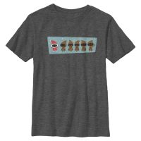 Star Wars - Jawas Lineup Holiday - Weihnachten - Kinder T-Shirt - Anthrazit meliert - Vorne