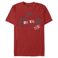 Disney Classics - Cruella - Logo Cruella Pin - Hombres Camiseta - Rojo - delante