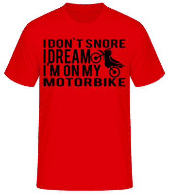 Dreaming Of My Motorbike - T-shirt standard Homme - Rouge - Devant