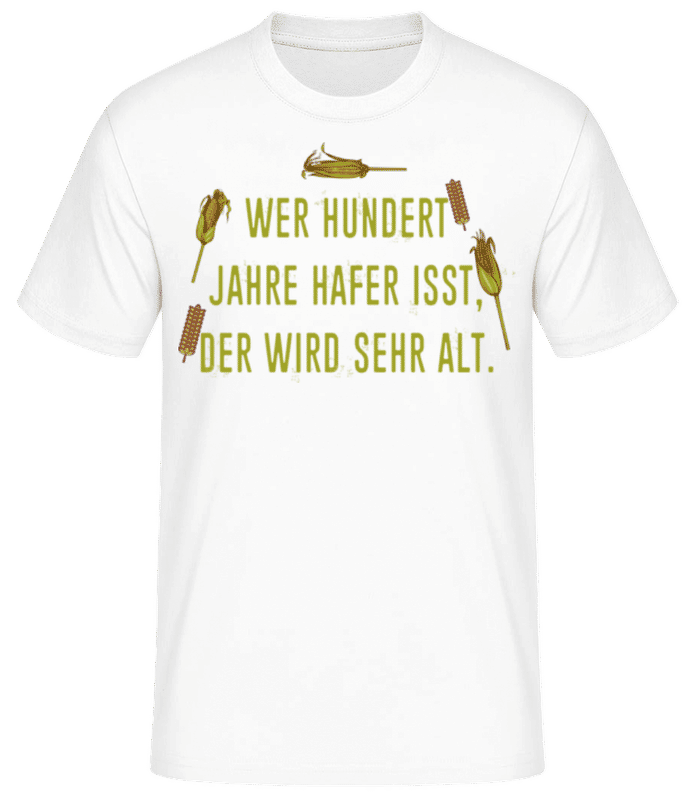 Vorschau: Hundert Jahre Essen - Männer Basic T-Shirt - Weiß - Vorne