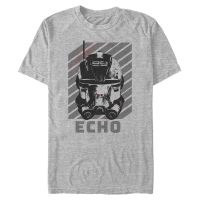 Star Wars - The Bad Batch - Big Face Echo - Men's T-Shirt - Heather grey - Front