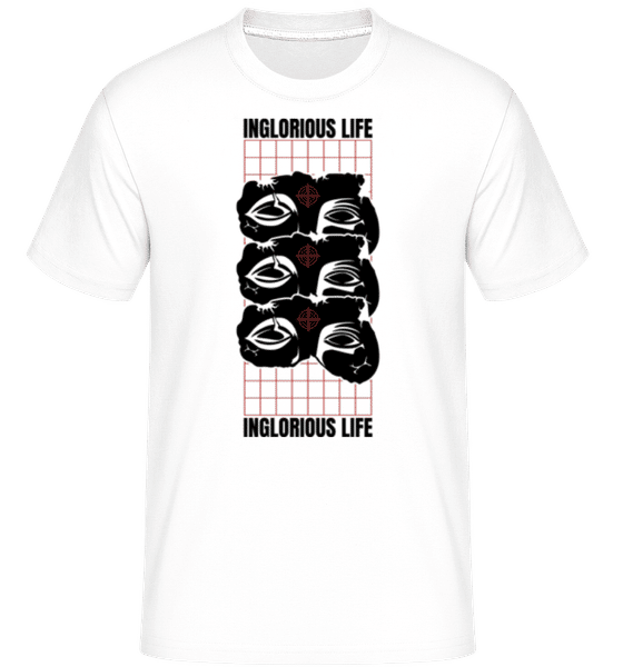 Aperçu: Inglorious Life -  T-Shirt Shirtinator homme - Blanc - Devant