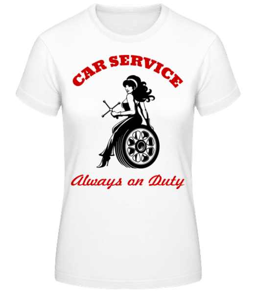 Aperçu: Car Service Sign - T-shirt femme B&C - Blanc - Devant