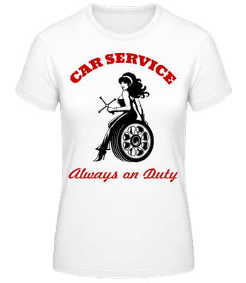 Car Service Sign - T-shirt femme B&C - Blanc - Devant
