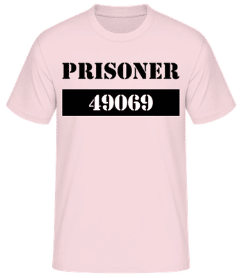 Prisoner - Camiseta básica para hombre - Rosa - delante