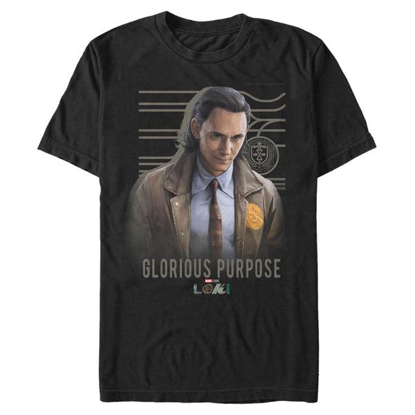 Aperçu: Marvel - Loki - Loki Glorious Purpose - Homme T-shirt - Noir - Devant