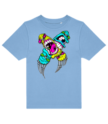 Skateboards With Eyes - Kids B&C T-Shirt - Light blue - Front