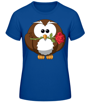 Valentine's Day Owl - Women's B&C T-Shirt - Royal blue - Front