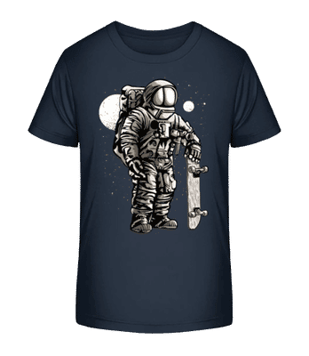 Astronaut Skater - Kinder Bio T-Shirt Stanley Stella 2.0 - Marine - Vorne