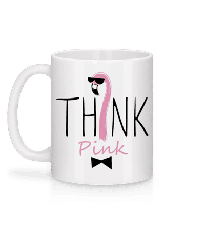 Think Pink - Tasse - Weiß - Hinten