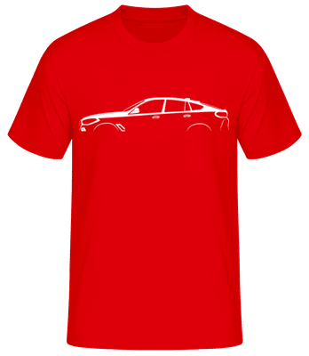 'BMW X6 M Competition' Silhouette - Men's Basic T-Shirt - Red - Front