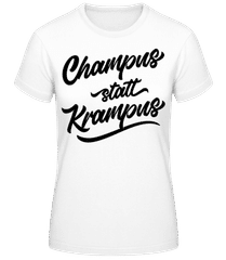 Champus Statt Krampus · Frauen Basic T-Shirt