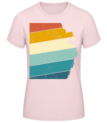 Grimpeur Rétro Femme - T-shirt standard Femme - Rose - Devant
