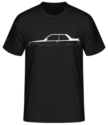 'Peugeot 309 GTi' Silhouette - Pánské basic tričko - Černá - Napřed