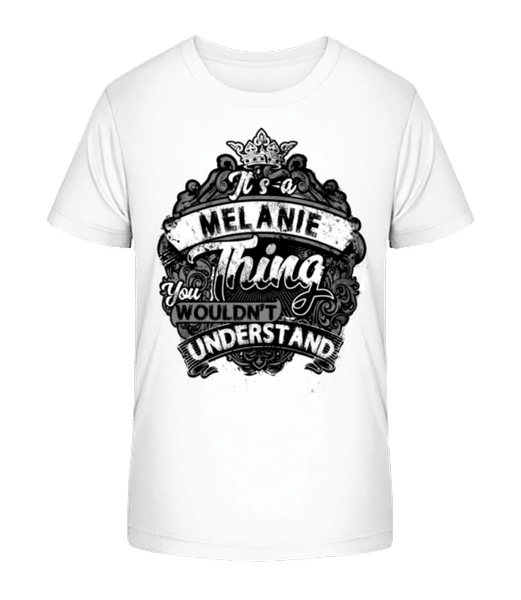 Aperçu: It's A Melanie Thing - T-shirt bio Enfant Stanley Stella 2.0 - Blanc - Devant