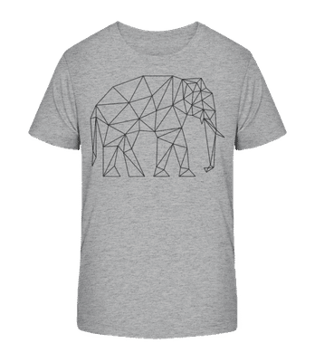 polygón Elephant - Detské bio tričko Stanley Stella 2.0 - Melírovo šedá - Predné