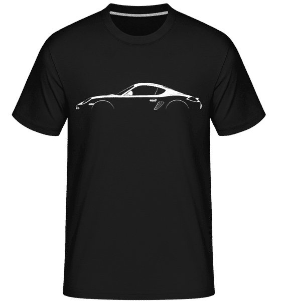 Aperçu: 'Porsche Cayman 987' Silhouette -  T-Shirt Shirtinator homme - Noir - Devant