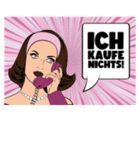 Ich Kaufe Nichts! - Fußmatte - Weiß - Vorne