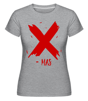 X - MAS -  T-shirt Shirtinator femme - Gris chiné - Devant