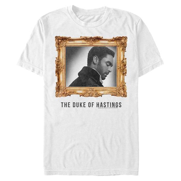 Aperçu: Netflix - La chronique des Bridgerton - Simon Basset The Duke - Homme T-shirt - Blanc - Devant