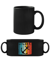 Papitän Anker · Schwarze Tasse