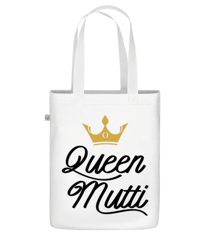 Vorschau: Queen Mutti - Bio Tasche - Weiß - Vorne