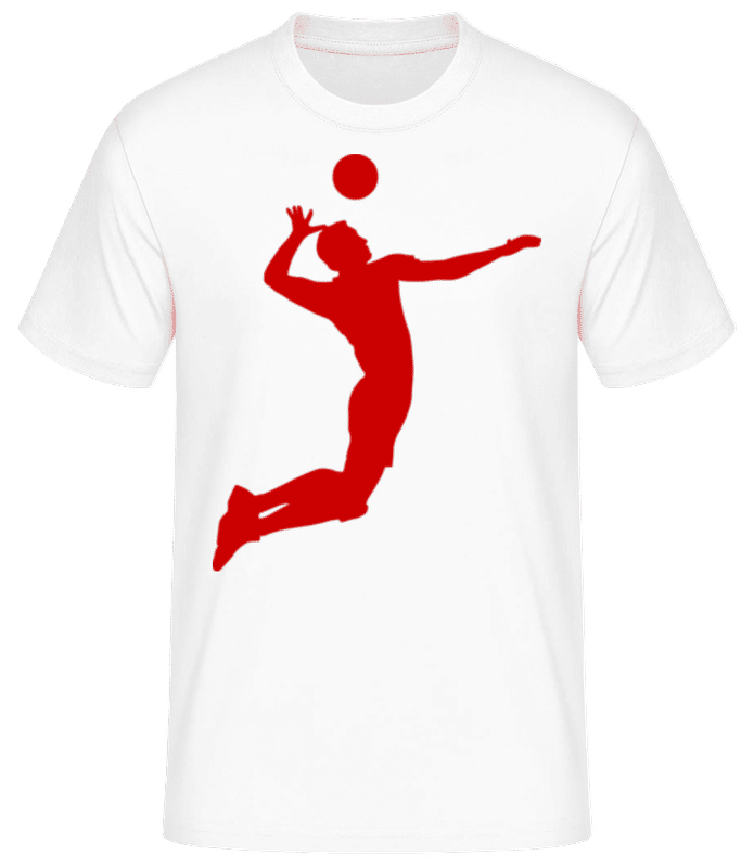 Náhled: Volejbalista - Pánské basic tričko - Bílá - Napřed