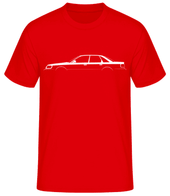 'Audi S6 (C4)' Silhouette - T-shirt standard Homme - Rouge - Devant
