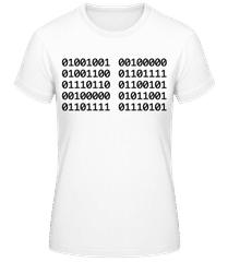 I Love You Code · Frauen Basic T-Shirt