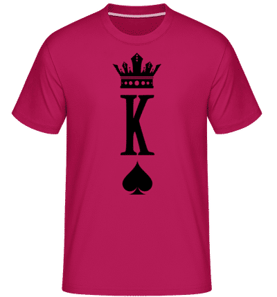 Poker King -  Shirtinator Men's T-Shirt - Magenta - Front