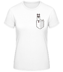Alpaca Chest Pocket · Women's Basic T-Shirt