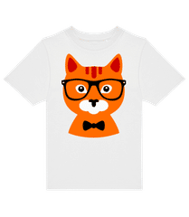 Hipster Kater Mit Fliege · Kinder T-Shirt B&C