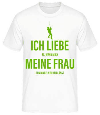 Angeln Gehen Laesst - Männer Basic T-Shirt - Weiß - Vorne