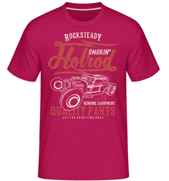 Preview: Smokin Hotrod -  Shirtinator Men's T-Shirt - Magenta - Front