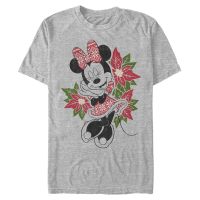 Disney Classics - Mickey Mouse - Minnie Mouse Christmas Fairisle Minnie - Christmas - Men's T-Shirt - Heather grey - Front
