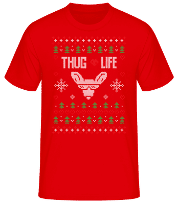 Thug Life - T-shirt standard Homme - Rouge - Devant