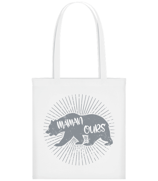Aperçu: Maman Ours - Tote Bag - Blanc - Devant
