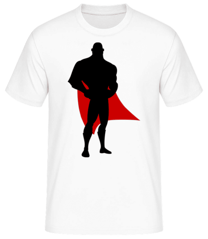 Vista previa: Superhero Dad - Camiseta básica para hombre - Blanco - delante