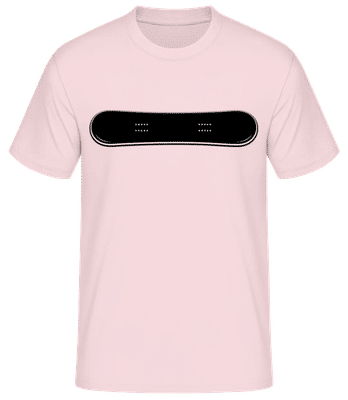 Snowboard - Männer Basic T-Shirt - Rosa - Vorne