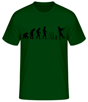 Halloween Evolution - Pánske basic tričko - Bottle green - Predné