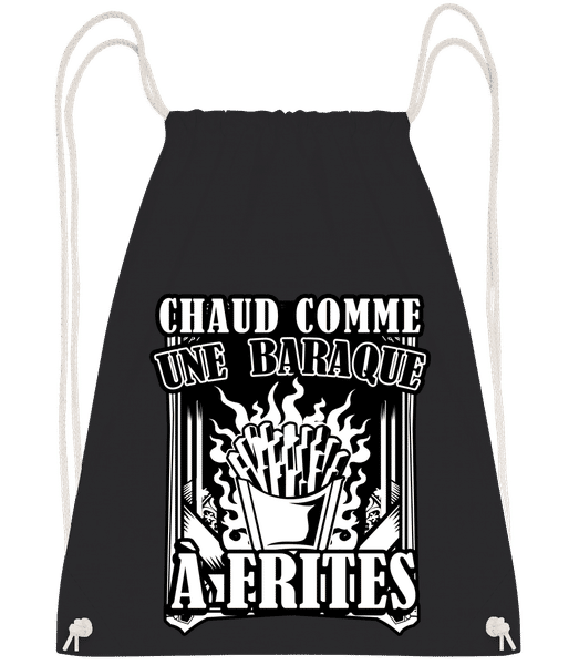 Aperçu: Comme Une Baraque À Frites - Sac à dos Drawstring - Noir - Vorn