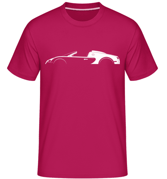 Aperçu: 'Bugatti Veyron Grand Sport' Silhouette - T-Shirt Shirtinator homme - Magenta - Devant