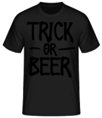 Trick Or Beer - T-shirt homme B&C - Noir - Devant