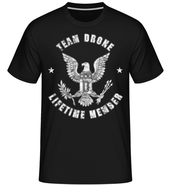 Aperçu: Team Drone Lifetime Member -  T-Shirt Shirtinator homme - Noir - Devant