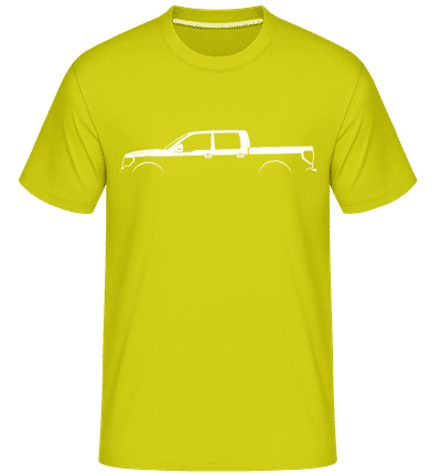 'Ford F-150 SuperCrew (2014)' Silhouette - T-Shirt Shirtinator homme - Citron vert - Devant