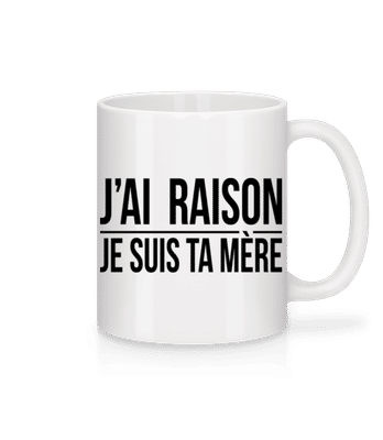 Je Suis Ta Mère - Mug en céramique blanc - Blanc - Devant
