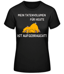 Tatenvolumen Aufgebraucht Orange · Frauen Basic T-Shirt
